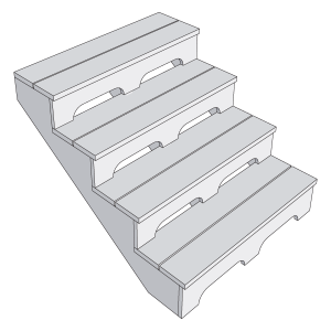 Escalier Adagio 4 marches