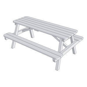 Table enfants 4'
